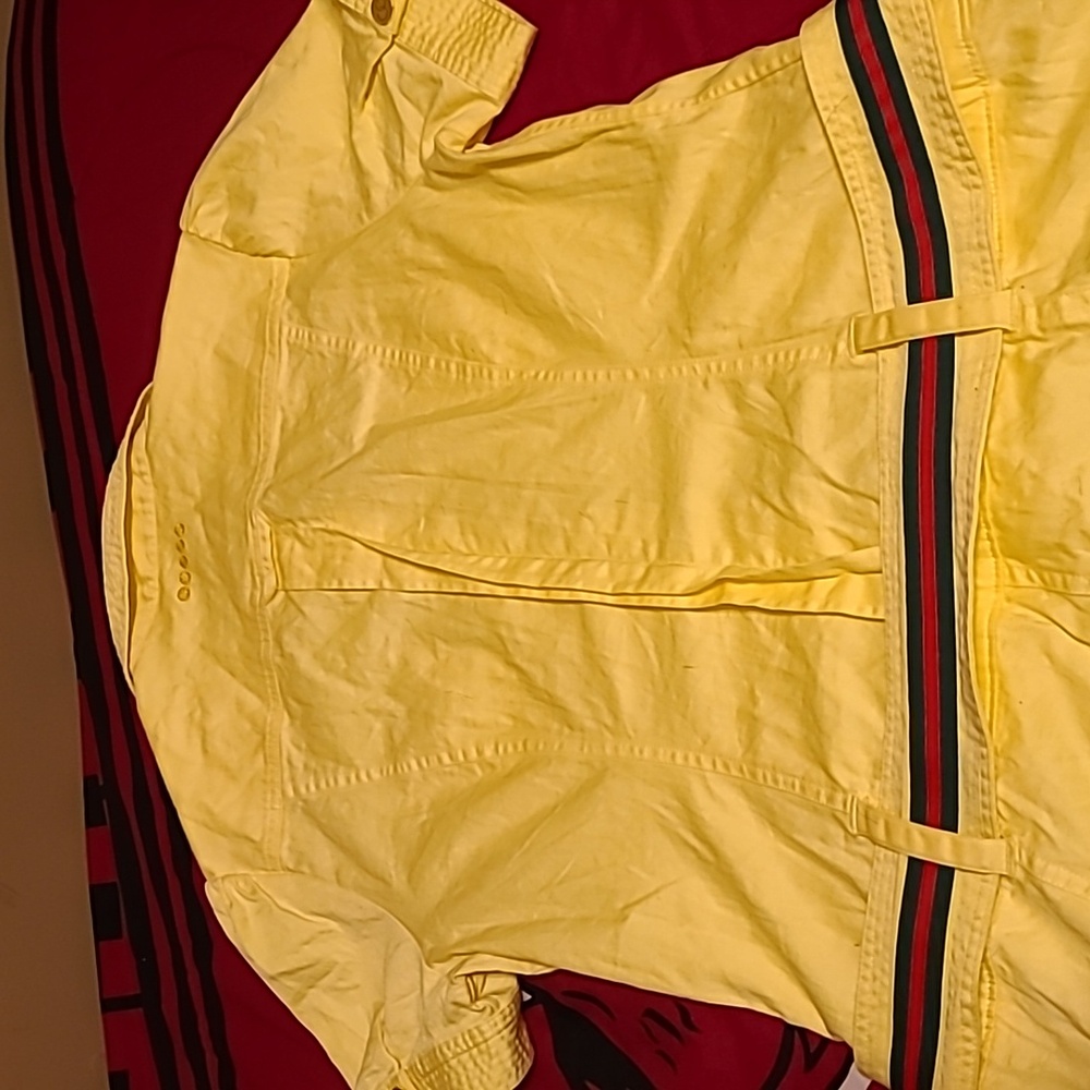 Y2K COOGI women's Yellow Romper Sz.11/12 - Picture 8 of 14